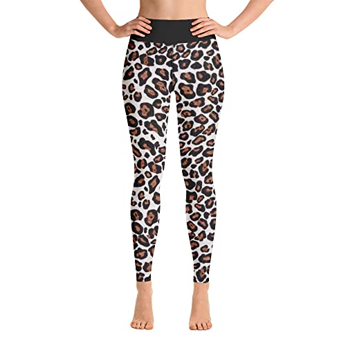 Legging yoga léopard en textile premium opaque et galbant