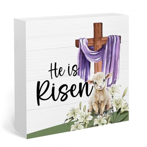 He Is Risen Easter Decor He Is Risen Easter Sign