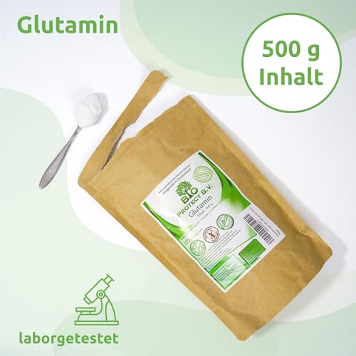 L-Glutamin Pulver von Bio Protect für Sportler und Fitness