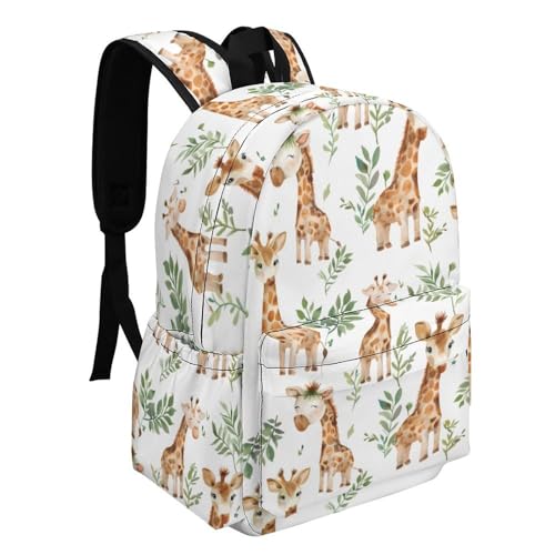 Giraffe Watercolor Funny Backpack Daily Casual Daypack Travel Mini Bag with Adjustable Strap Style-272