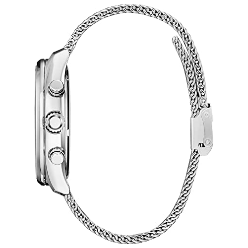 Citizen Men's Sport Luxury Eco-Drive Chronograph Watch, 12/24 Hour Time, Date, 100 Meters Water Resistant, Stainless Steel - Image 2