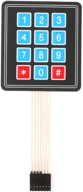 3x4  Membrane switch keypad