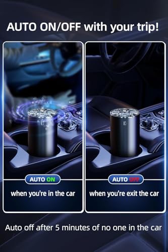 Image of Smart Car Air Fresheners,car Cologne diffusers, 7 Colors Breathing Light,80ml Fragrance Lasts 6 Months,Portable USB Aromatherapy Diffuser for Car Accessories for Woman&Men