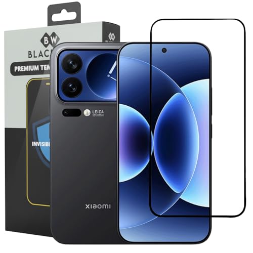 Image of Blackwik Tempered Glass Screen Protector for Xiaomi 17 Pro with Edge-To-Edge Protector Coverage | Easy Installation Kit (Black)