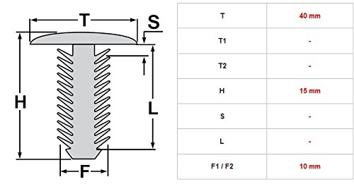 5 Pinces De Fixation Pour Baguettes De Toit - Compatible VW Golf 3, Jetta, Vento - Clips De Rétention
