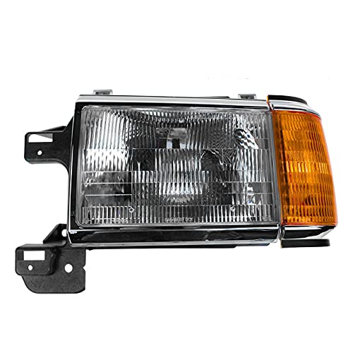 Image of TRQ Driver Side Headlight Assembly Compatible with 1987-1991 Ford Bronco F150 F250 F350 FO2502105