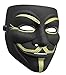 ZLLJH Lot V for Vendetta Mask White Guy Fawkes Anonymous Party Masker Dress Cosplay