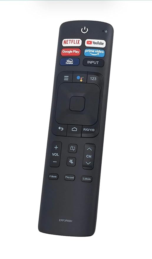 Image of Compatible with Hisense Tv Remote Control for Smart Android 4K LED UHD Tv and Replacement for Original Erf3r69h Model Remotes Control - Non Voice Command No Google Assistance