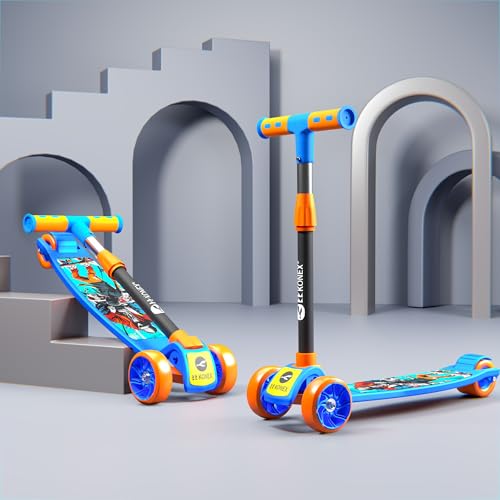Buy Konex Kick Scooter for Kids (2+ Years) | 3 Broad Rubber Wheels