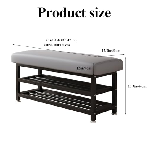 Banc à chaussures réglable pour optimiser le rangement des chaussures d'entrée - 8