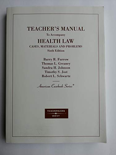 Health Law: Cases, Materials, and Problems: TEA... B003QFDFV2 Book Cover