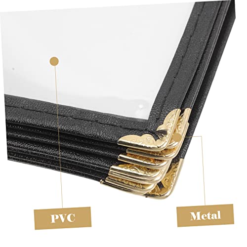 Protège-menu réutilisable facile à nettoyer avec couverture PVC transparente - 4