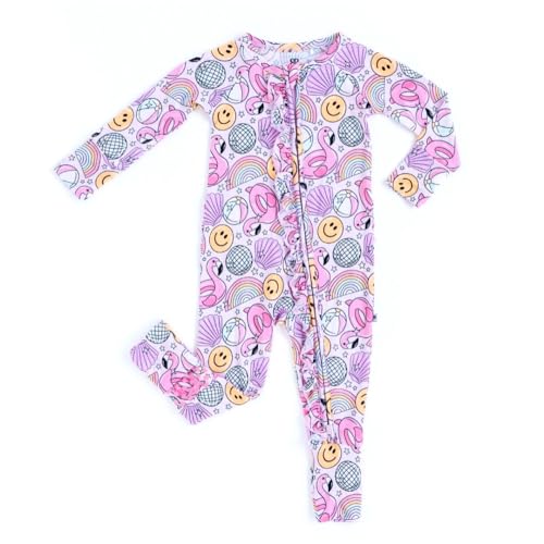 Image of Bums & Roses Bamboo Convertible Baby Romper | Soft Spandex and Viscose from Bamboo | Two-way Zipper for Easy Change