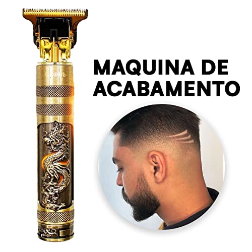 Maquina Para Acabamento de Cabelo e Barba - bateria 2.500M DRAGÃO