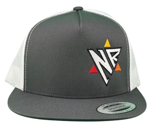 NICERIDE “Wall” Trucker Gray & White Unisex Adjustable Snapback Baseball