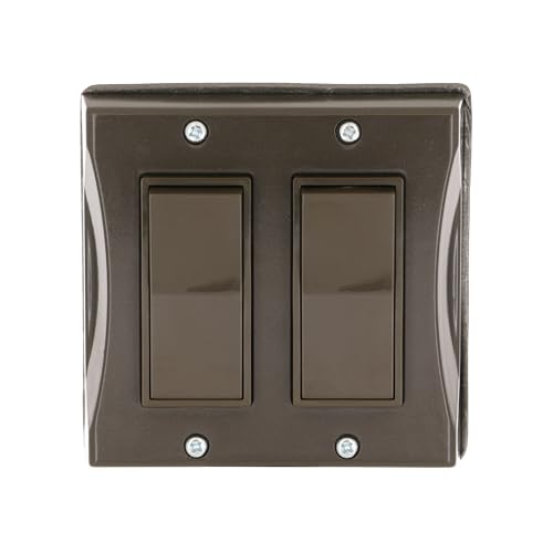 Housse interrupteur 2 gang bronze TayMac imperméable - 3