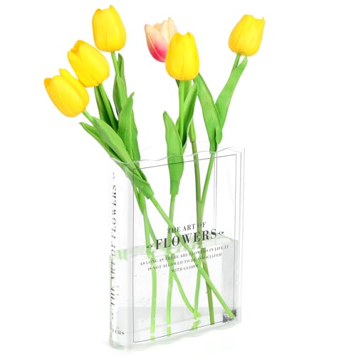 Reviews de Portalienzos más recomendados. 41 HETIE Florero Acrílico para Libros, Florero Transparente para Libros, Florero Decorativo Moderno, Material Acrílico, Regalo para Amantes de Los Libros, Regalo del Día de La...