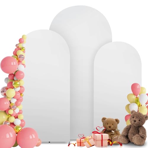 La Mejor Selección de Decoración para bodas disponible en línea. 41 MEKOTRIN 3 Piezas de Fondo Cubierta de de Alta Elasticidad Espesar Fibra de Poliuretano Seda de Leche a Prueba de Decoloración para Fiestas de Boda 4FT, 5FT, 6FT