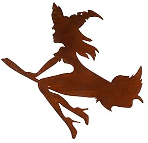 Bornhöft Czarownica Metalowa Figurka Ogrodowa