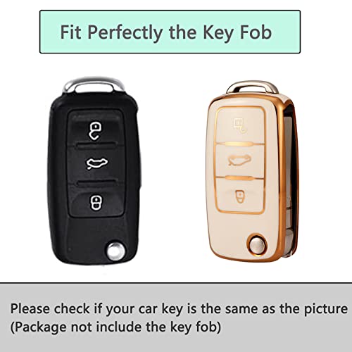 Funda para llave de coche VW contra caídas con protector de TPU azul 2