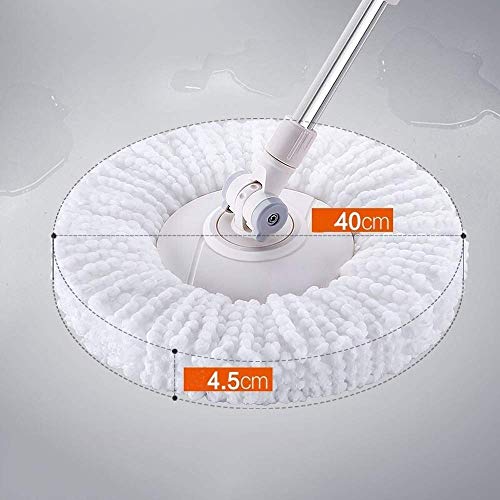 Vadrouille rotative et seau essoreur 360 avec têtes microfibres - 8