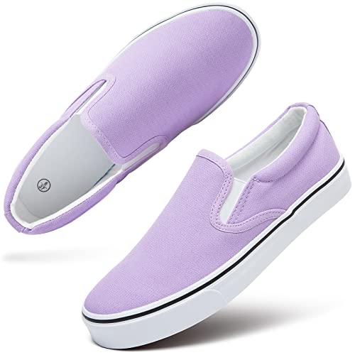 Image of Women's Canvas Slip On Sneakers Non Slip Loafers | low top non slip on walking breathable casual comfortable fashion tennis