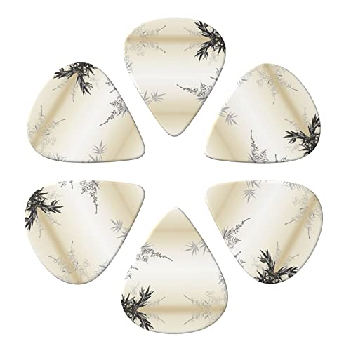Lot de 6 médiators Zen en bambou et fleurs de cerisier pour guitare acoustique, guitare électrique, basse, ukulélé… - Les Beatles, Paul McCartney, John Lennon, RIngo Starr, George Harrison Lot de 6 médiators Zen en bambou et fleurs de cerisier pour guitare acoustique, guitare électrique, basse, ukulélé… – Image 5