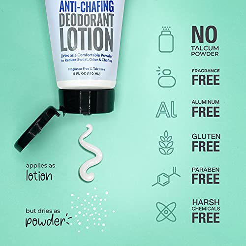 Dryyd Ball Deodorant For Men Aluminum Free Chafing Balls Powder Lotion, No Talcum Powder, Hemp Seed Oil, Reduce Odor & Sweaty Groin Itch Cream, Fresh Ball & Butt, Unscented, Gift For Men 5Oz #TOP4