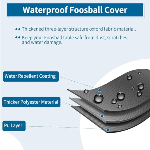 AKEfit Capa para Mesa de Futebol, Capa para Mesa de Futebol À Prova D'Água 500D, Resistente Ao Vent