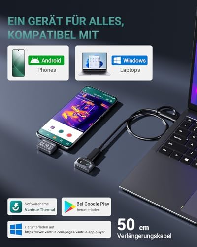 Bild 4 - Wärmebildkamera Thermal TS1 für Android, Infrarotkamera Wärmebildkameras mit 512×384 Superauflösung Infrarot Kamera mit USB-C, -20℃-550℃ Haus-Inspektion 15x Zoom