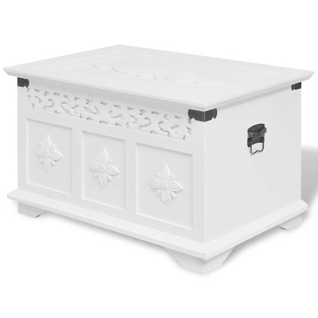 Baúl de almacenaje (2 unidades), color blanco