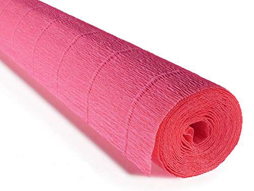 FloristryWarehouse Rouleau de Papier crépon 180g (50 x 250 cm) Rose choquant (Teinte 551) Cover