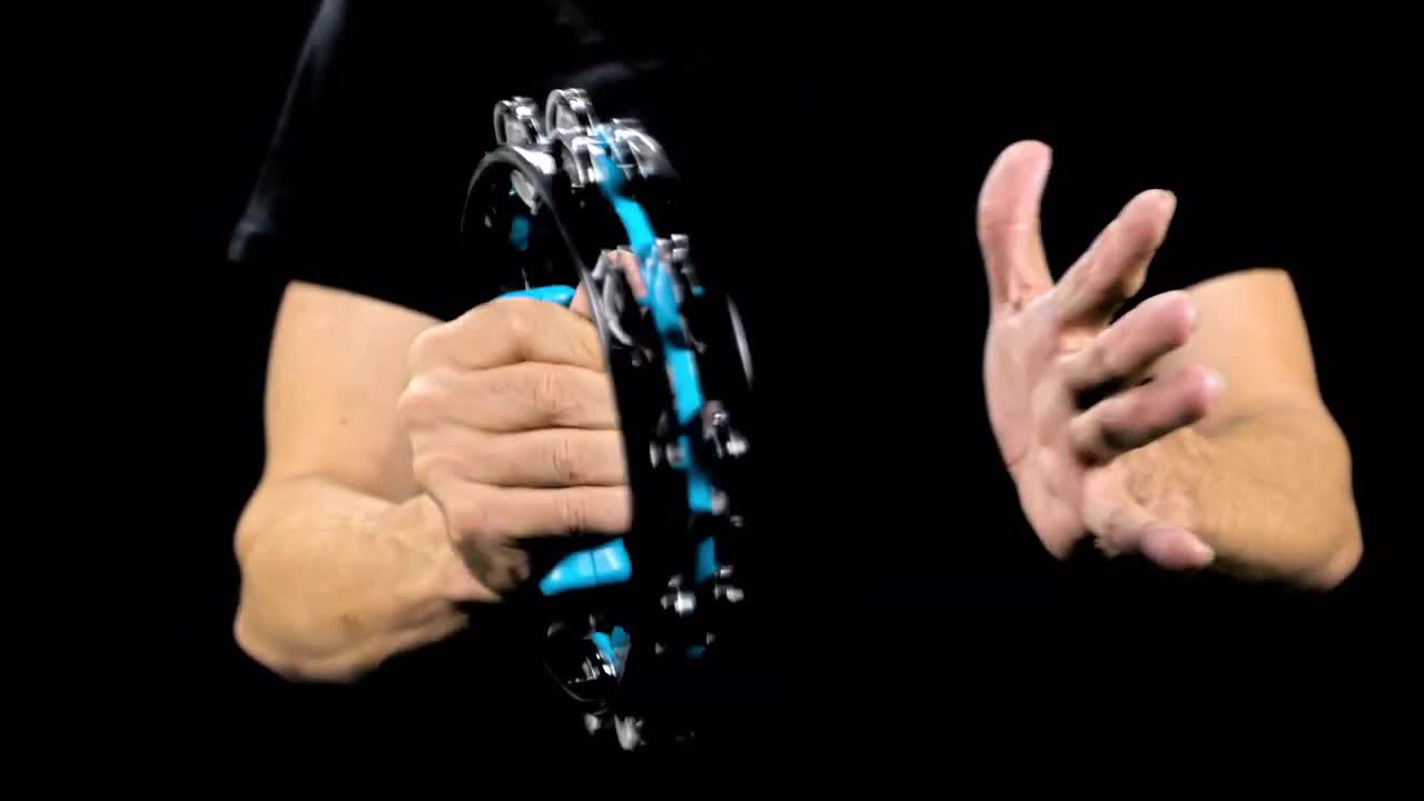 Halilit Hi-Lo Tambourine. High-end Half Moon Shape Cutaway