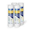 20M-4PK 20-Micron Sediment Water Filter Cartridge WELL-MATCHED with P5, AP110, WFPFC5002, CFS110, RS14, WHKF-GD05, 4-Pack