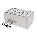 Bain Marie Food Warmer 3-Pan Food-Grade Electric Buffet Warmer Container Commercial Countertop Steam Table Food Warmer for Catering, Restaurants, Party Buffets 850W 7.3Qt/Pan