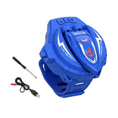 Mini barco teledirigido para piscina con batería recargable y motor eléctrico de 2,4 GHz