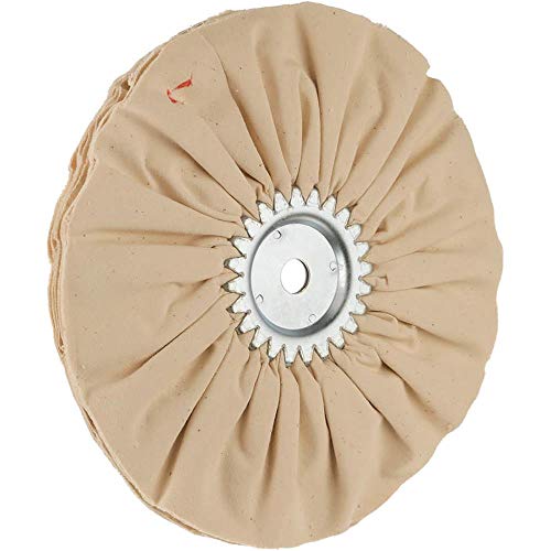 Woodstock D2519 8-Inch Bias Soft Buffing Wheel, White