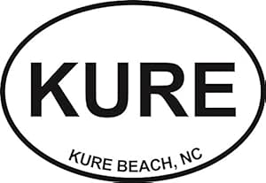 Wrightsville Beach Euro Oval Bumper Sticker - 5 Inch Weather-Resistant Vinyl