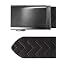 Gunmetal Buckle, Black Boss Chevron Strap