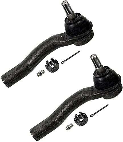 Image of Detroit Axle - 8pc Front End Kit for 07-12 Ford Fusion Lincoln MKZ, 07-09 Mercury Milan, 4 Lower Forward & Rearward Control Arms 4 Tie Rod Ends 2007 2008 2009 2010 2011 2012 Replacement