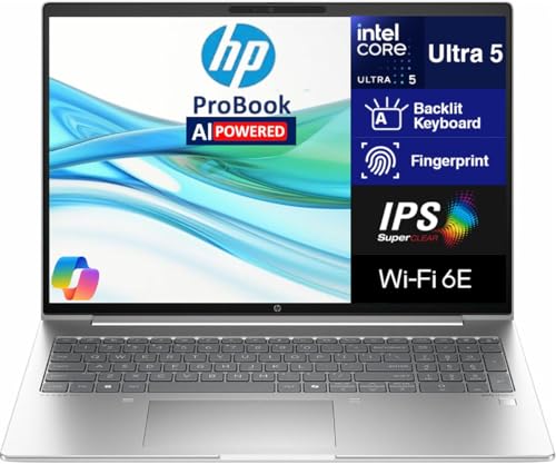 HP Probook 460 AI�d���r�W�l�X�m�[�g�p�\�R�� 16�C���` IPS FHD+ �f�B�X�v���C (Intel Ultra 5 125U (beats i5-1335u)�A16GB DDR5�A512GB PCIe SSD�AIntel Graphic