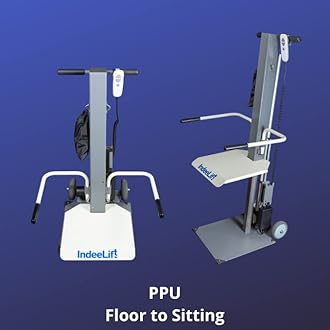 People Picker Upper | PPU | Patient Lift – Lift Assist Device, Fall Recovery, Transfer Aid | Heavy-Duty Weight Capacity 400lb - Seat Can Be Raised 21" - Sit to Stand Electric Human Lift