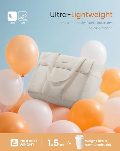 LOVEVOOK Laptop Bag for Women Puffer Work Tote Bags Lightweight Large Computer Bag Purse for Teacher Nurse Travel Daily3