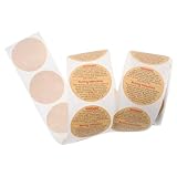 COHEALI Warnaufkleber für Kerzengläser Rund aus Papier Selbstklebend Leicht Anzubringen 1 Rolle Geeignet für Verpackungswaren und Kerzenbehälter