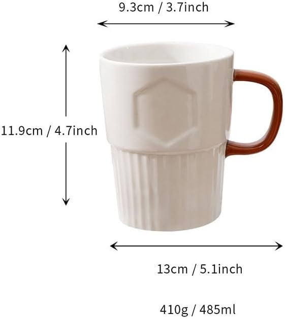 White Ceramic Cup Household Dinner Gatherings Coffee Milk Breakfast Water Cups