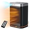 Abolee Space Heaters with Motion Sensor,Portable Heaters for Indoor Use,Electric Small Heaters for Large Room Bedroom Office Garage Desk,1500W Ceramic Heating with Remote,Oscillating,Timer,Thermosta