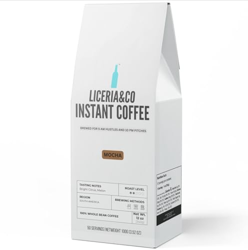 Image of Liceria&Co. Mocha Organic Instant Coffee |Premium Imported | Mild Roast |100% Arabica|100g |Rich & Intense Flavour Profile|
