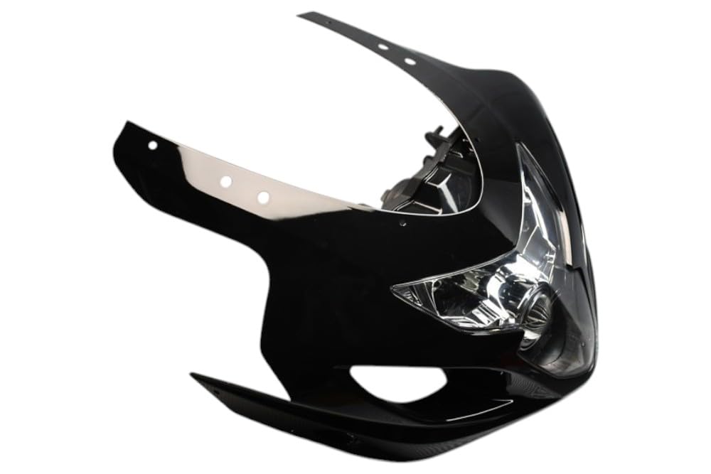 avdb -motocykl owiewka przednia/głowica widelca kompatybilna z SUZUKI GSXR 600 GSX-R 2004-2005, GSXR 750 GSX-R 2004-2005 Opakowanie: Głowica widelca + optyka (czarny)