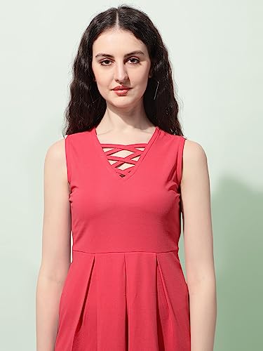 Image of OOMPH! Women's Polyester Blend A-Line Mini Dress