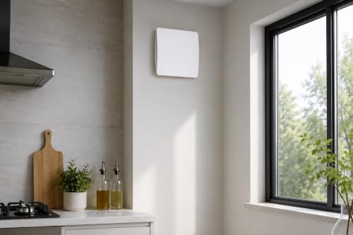 Image of 6 Inch White Exhaust Fan for Bathroom, Kitchen & Office | 150mm Adjust Fan